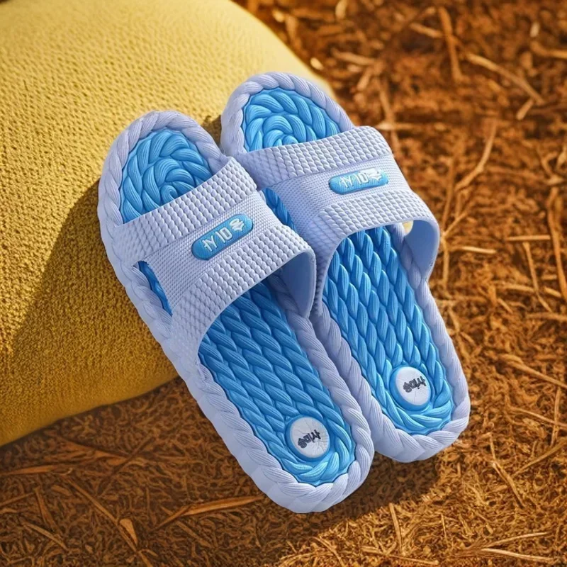 Bathroom Babouche Sockflip Flopsmules- Lightweight Non-Slip Women's Slippers with Massage Design