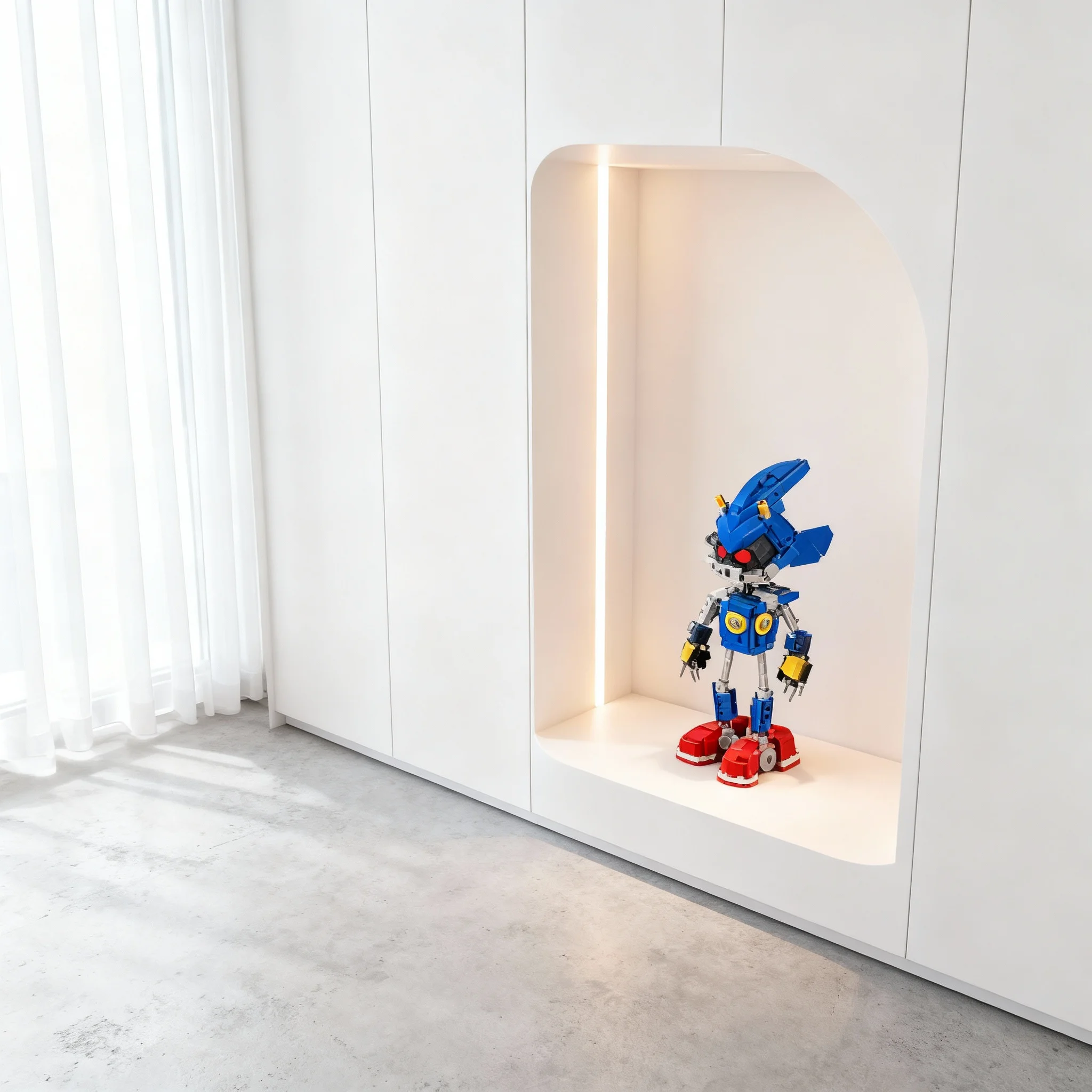 330 Piezas MOC Metal Sonic The Hedgehog, Bloques de Construcción de Modelos, Juguetes, Regalos para Festivales, Construcción, Ensamblaje, Idea de Bricolaje, Educación Creativa