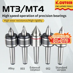 MT3 MT4 Rotary Center High-Precision Standard/Alloy/External Rotation Diameter Live Center For Lathe Machine Revolving Centre