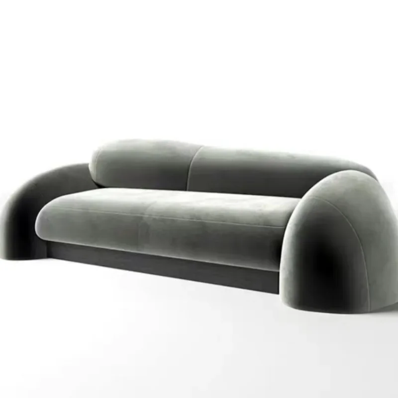 

Special shaped, bevel, pebble, sofa, Nordic, light luxury, modern, villa, large flat, curved