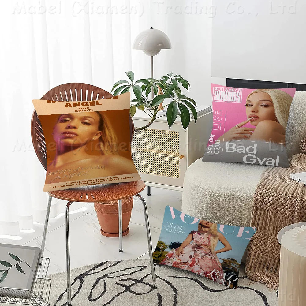 

Singer Bad Gyal Pillowcase Toon Gift Cushion Cover Bedroom Home Sofa Chair Seat Decor Pillow Case