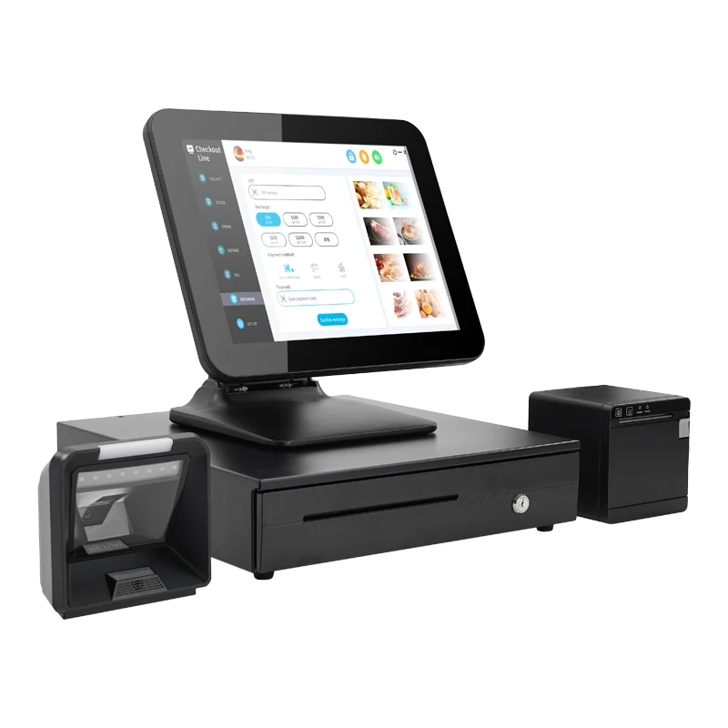 

2025 The Latest Design POS Touch Windows 80mm Financial Pos Cashier For Small Business Point Of Sale Systems