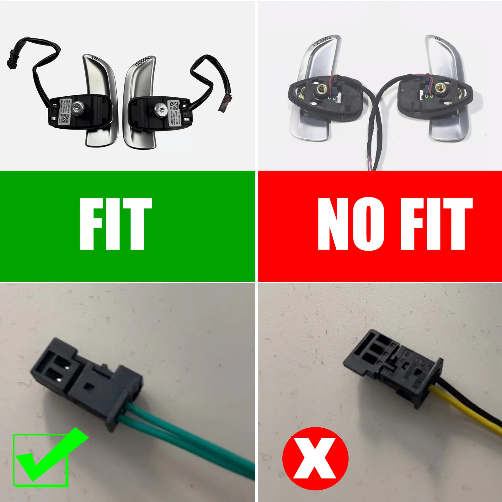 Carbon Fiber Steering Wheel Shift Paddle Repalce Cover For Mercedes Benz AMG A45 CLA45 GLA45 C63 S63 W205 CLS63