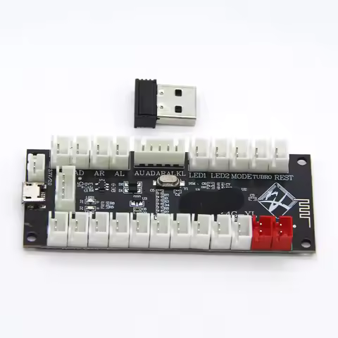 2.4G Wireless Zero Delay Joystick Encoder Arcade Game Controller Board Diy Kit Parts Support Wireless PC PS3 Android