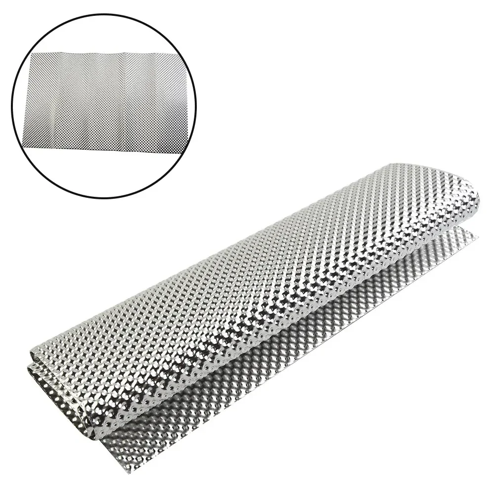 Embossed Aluminum Heat Shield Transmission Tunnel Floor Pan Fuel Tank Firewall 300mm X 500mm Aluminum Fits Firewall Transmission
