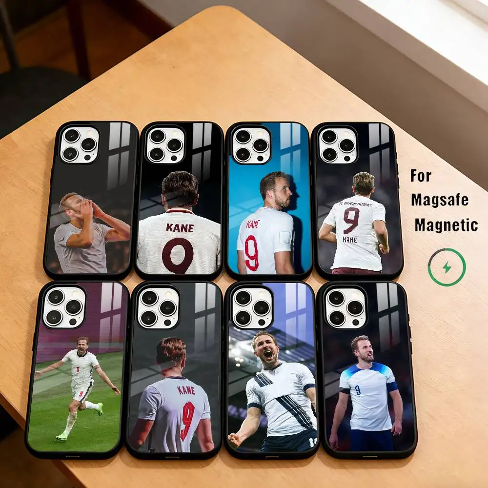 

England athlete H-Harry Kane Phone Case For iPhone17,16,15,14,13,12,11 Plus,Pro Magnetic with Magsafe Wireless Charging