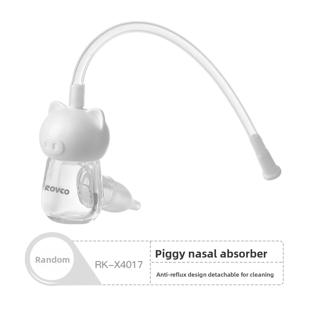 Aspiratore nasale per bambini, muco nasale per la pulizia dei neonati, tappo nasale per aspirazione manuale antiriflusso per bambini