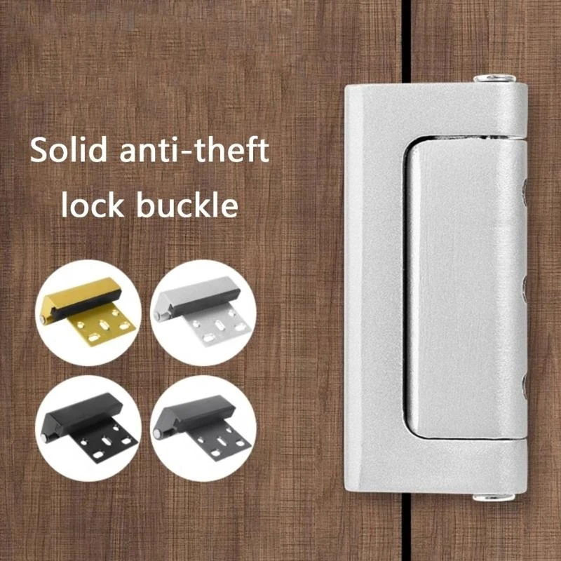 

Home Security Door Lock Metal Door Reinforcement Lock Hardware Aluminum Alloy Antitheft Door Lock Easy to Install M4YD