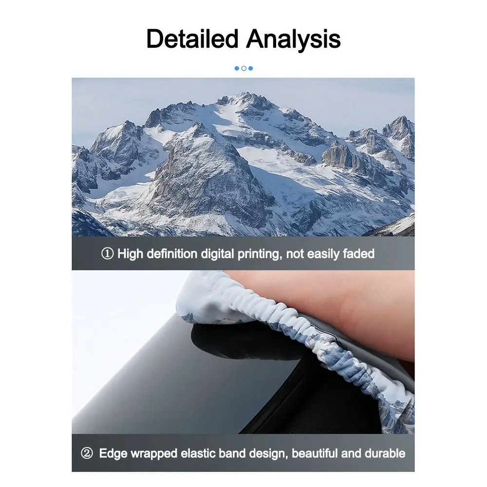Microfiber Material Ski Goggle Cover Scratch Protection Dustproof Snowboard Goggle Cover 3D Dust Protection Cover Snowboard Gear