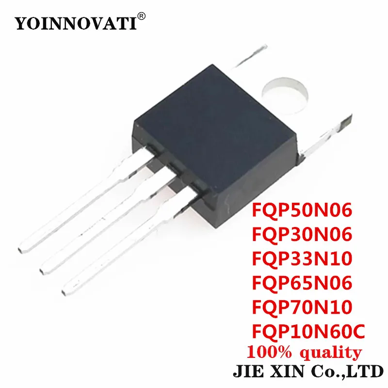 20PCS FQP50N06 TO220 50N06 220 module FQP30N06 30N06 FQP33N10 33N10 FQP65N06 65N06 FQP70N10 70N10 FQP10N60C 10N60C 10A 600V IC