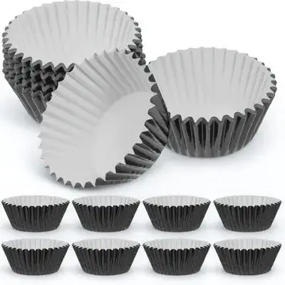 100Pcs Egg Tart Foil Baking Cups Reusable Aluminum Foil Cupcake Liners Muffin Pan Liners Small Cake Baking Supplies view 6