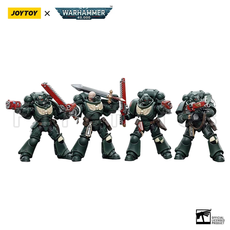 1/18 JOYTOY Action Figure (4PCS/SET) 40K Dark Angels Intercessors Anime Model Toy