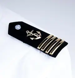 Stainless Steel Epaulet  Anchor Navy Should Mark Military Sailor Accessories