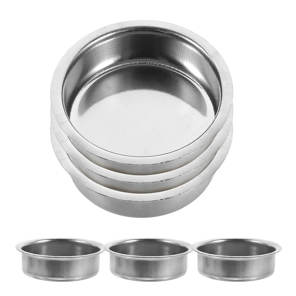 

6pcs Stainless Steel Incense Burner Plate Holder Censer Tower Bowl For Home Decor Arabic Aesthetic Zen Ambiance Replacement Dish
