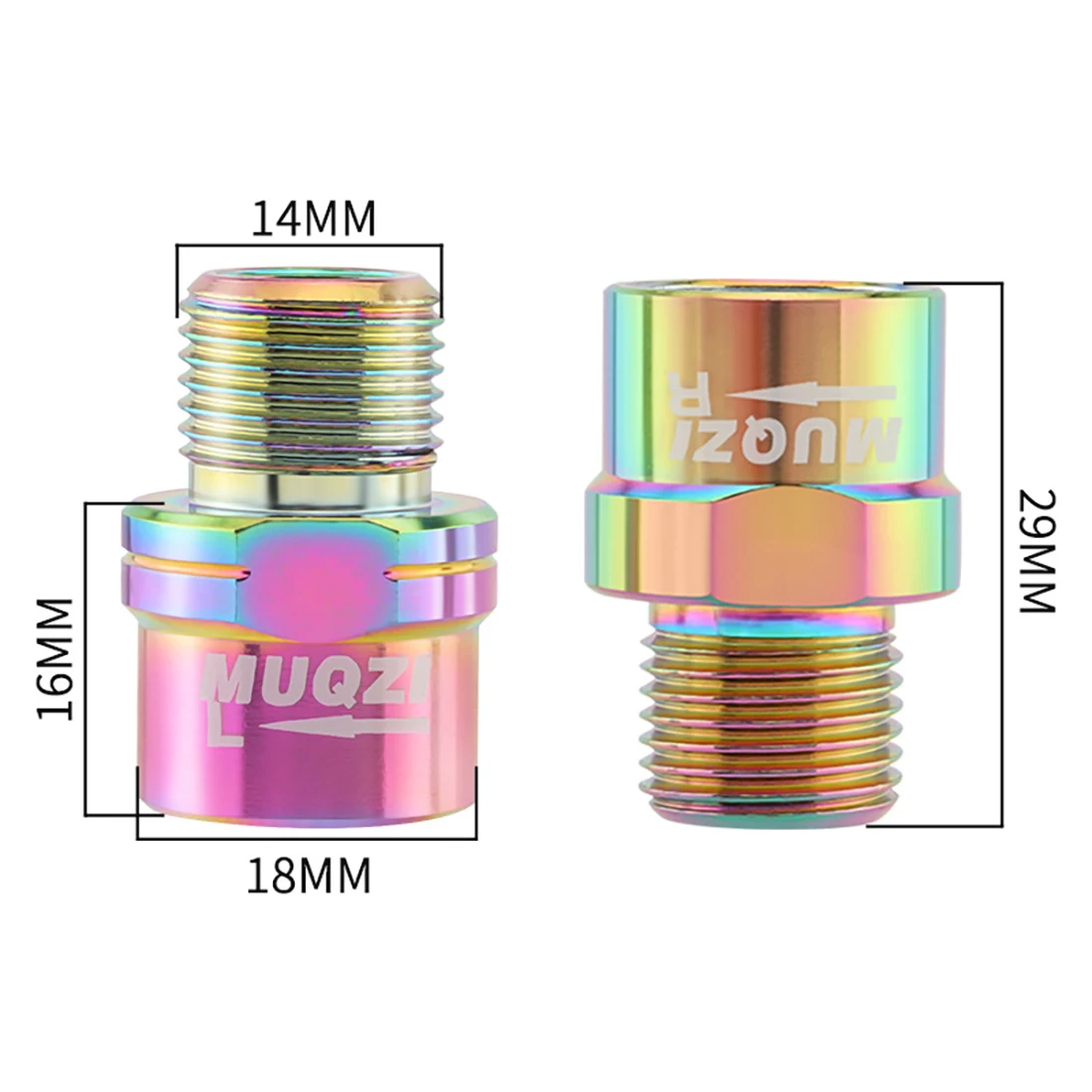 1 Pair Pedal Extenders For 9/16 inch Pedals MTB Pedal Extender Bike Pedal Extended Adapter Bicycle Pedal Extend Bolt