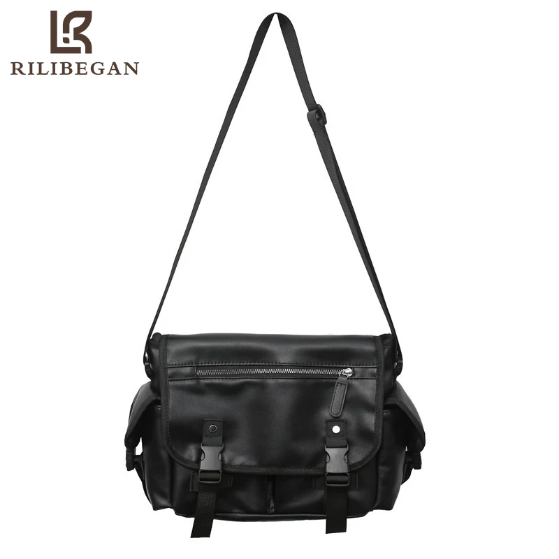 

Fashion Brand Designer Men Shoulder Bag Women Leather PU Messenger Men Bag Classic Solid Crossbody Bag Men Casual Men Tote Bag