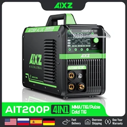 Aixz-アルミニウム冷溶接機,hf tig ac DC 12ダー,パルス,btインバーター,mmaスポットtig,4 in 1,ait200p