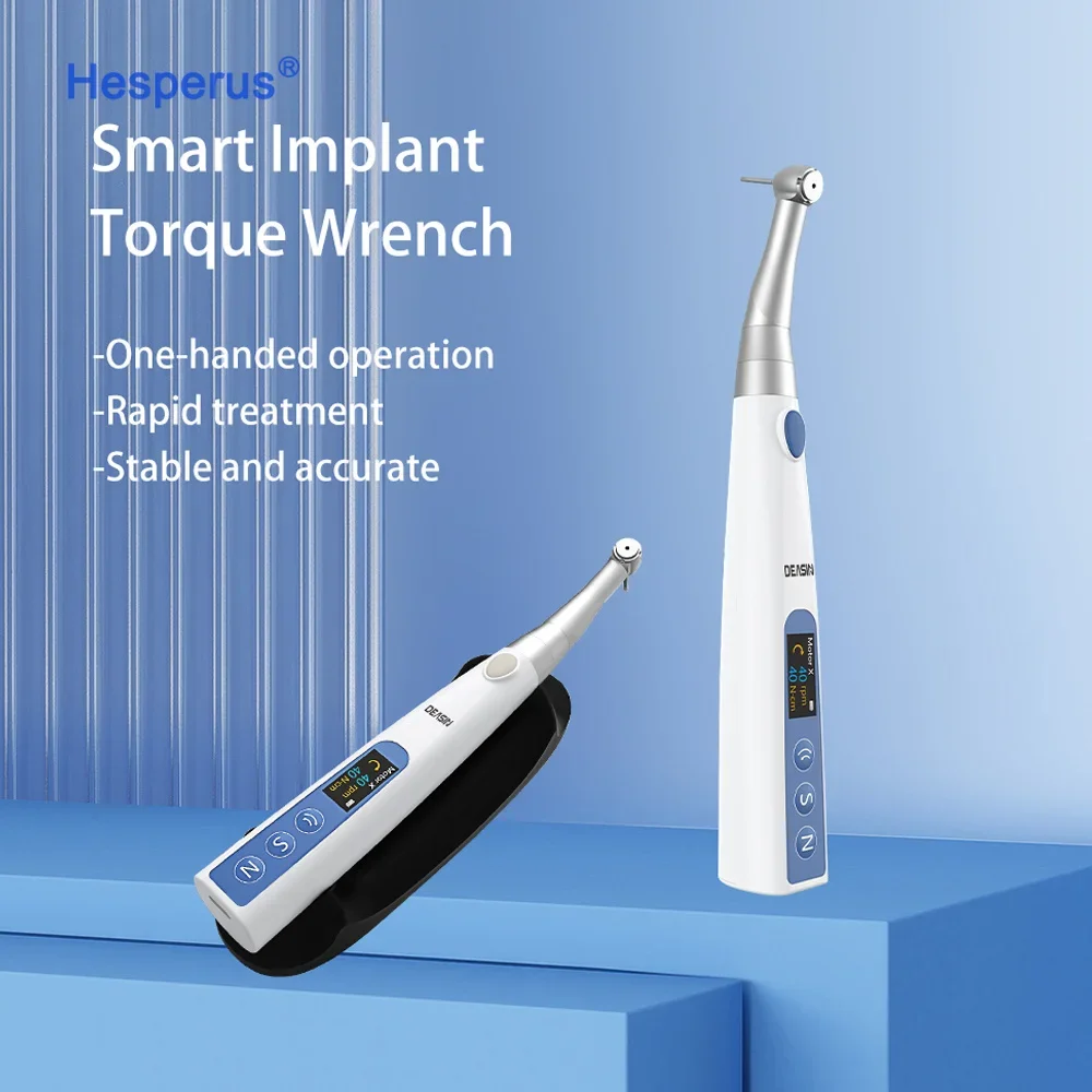 Portable 20:1 Contra Angle Electric Torque Wrench Handpiece Den tal imp lant Surgery Instruments Without Led Indicator