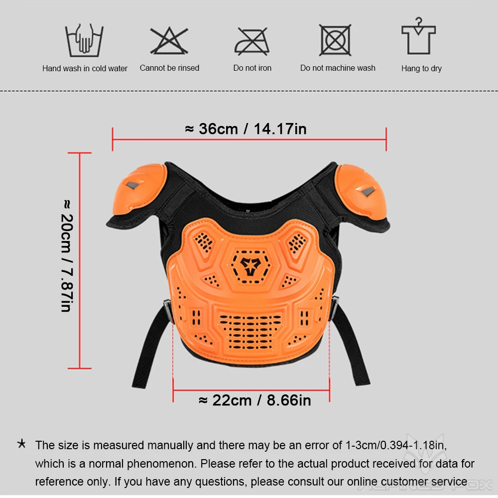 Children Motorcycle Armor Vest Protection Kid's Motocross Body Armor Jacket Protective Armors Riding Kneepads Moto Full Armor view 3