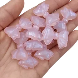 30mm 10pcs Multicolor Acrylic Bowknot Beads For Jewelry Making DIY Earrings Bracelet Necklace Phone Chain Handmade Accessories