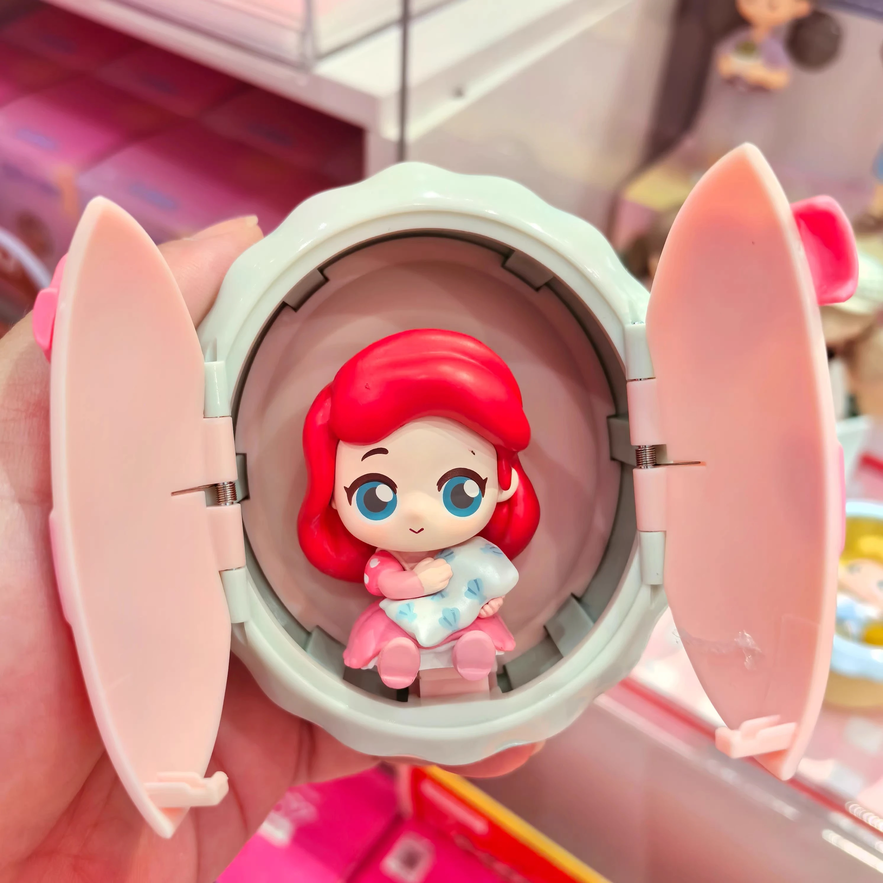 Caja ciega para bebé, serie de princesas de Disney, adorno de regalo, muñeca bonita, Cenicienta, bella, rapunzel, ariel
