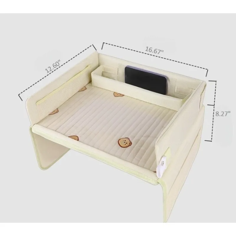Car Seat Tray for Kids Waterproof Portable Snack Table for Baby Stroller Travel and Daily Dining view 2