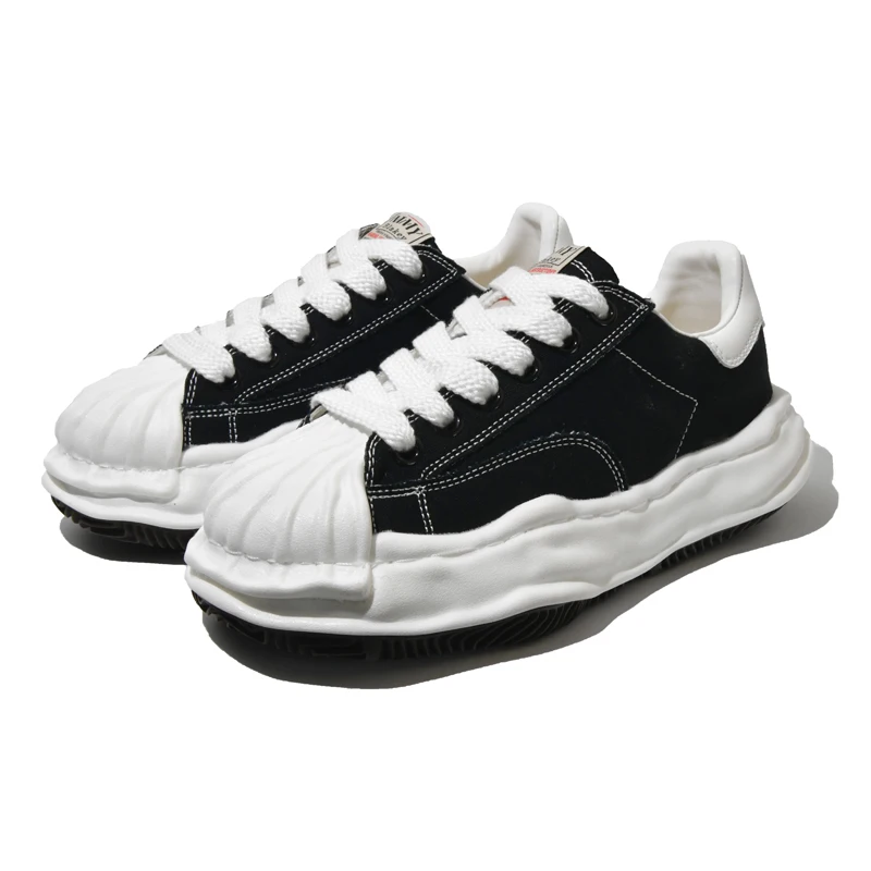 Men Women Vulcanized Rubber Sole Skate Shoes Durable Non Slip Cushion Low Top Versatile Board Footwear