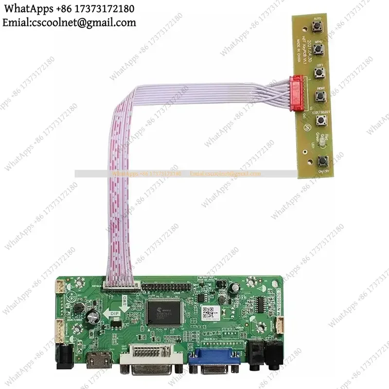 JS02 DVI VGA Audio LCD Controller Board DV170YGZ-N10 DV170YGM-N10 Fit for 17 Inch 1280x960 4:3 LCD Screen Panel
