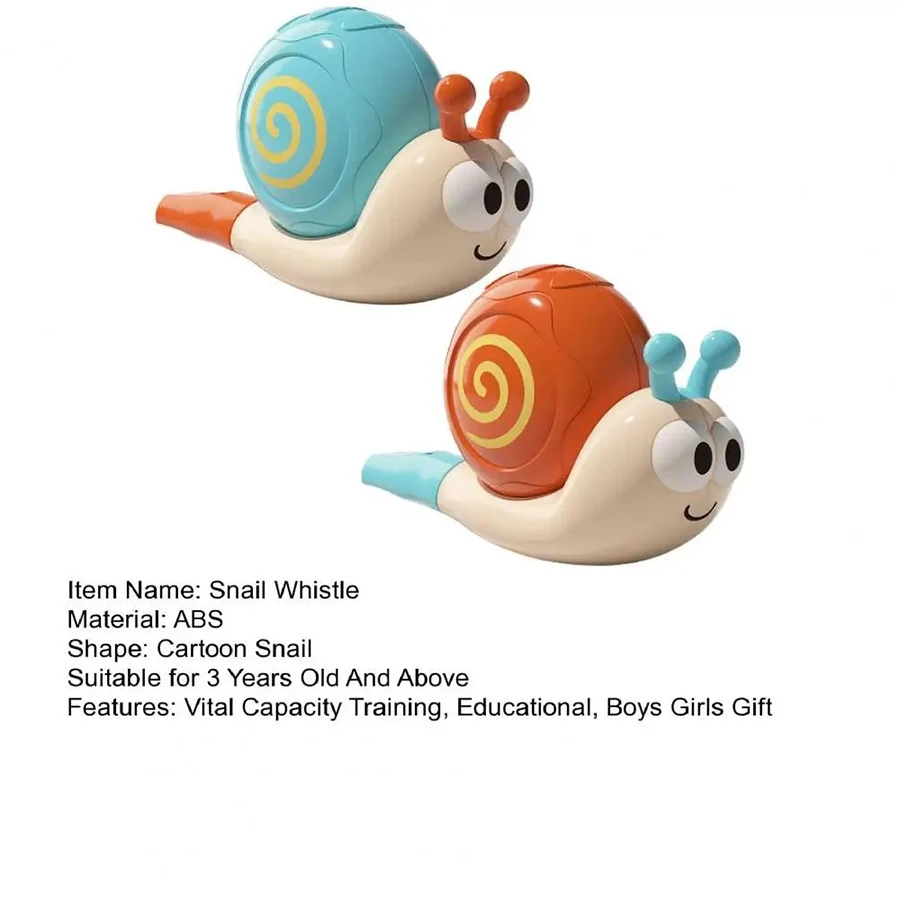 Children's snail whistle puzzle snail whistle toy, suitable for children to enhance lung capacity mouth muscle training, with la