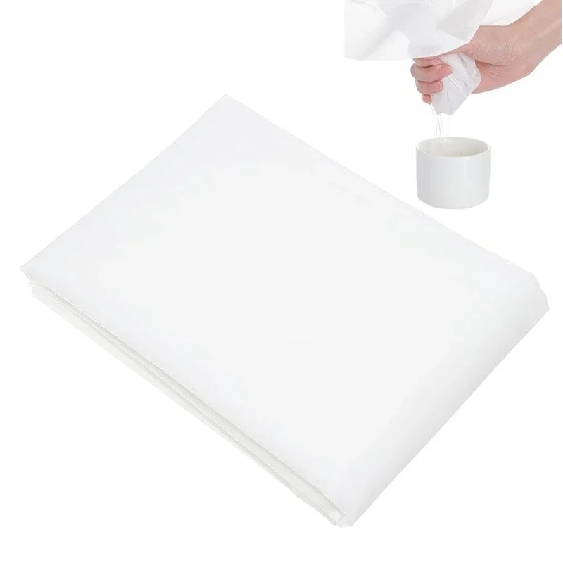 1/1.5/2m Width 100-500 Mesh Fine Nylon Strainers Fabric White Mesh Woven Filter Net Filter Cloth for Home Brewing Food Strainer