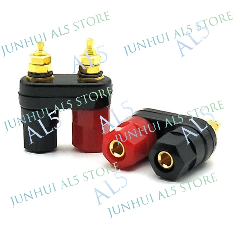 1/2/5pcs 4mm Banana Plugs Jack Socket Couple Terminal DIY Connectors Red Black Connector Amplifier Terminal Binding Post Speaker
