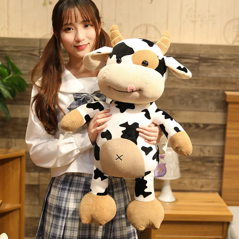 New Cute Little Cow Toy Cow Plush Toy Cute Cloth Doll Children's Toy Handheld Gift Doll Gift Pillow for Girlfriend