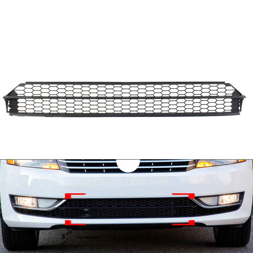 

Car Front Bumper Lower Honeycomb Grille Grill Cover For VW Passat 2012 2013 2014 2015 561853667 US Version Only