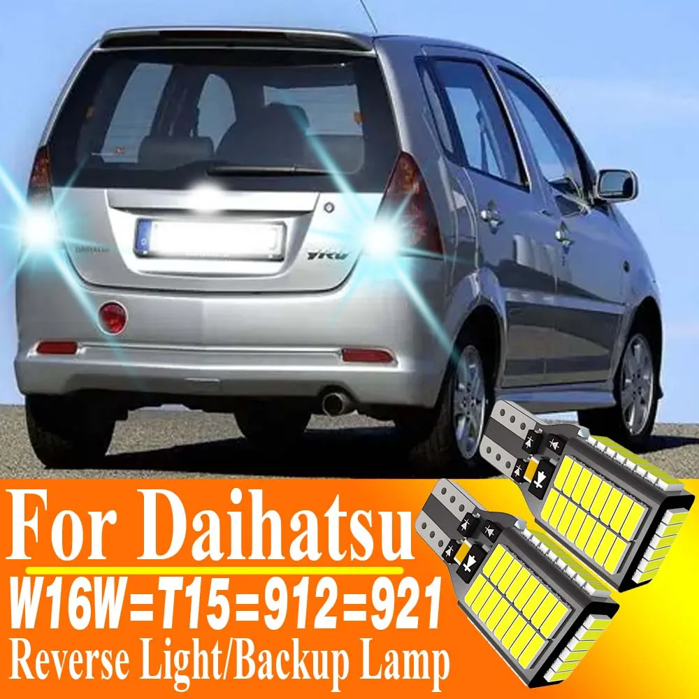 

2pcs W16W T15 921 Led Canbus Reverse Light Car Bulb 12v 912 16W W2.1x9.5d Auto Backup Lamp For Daihatsu Altis YRV M2 Terios J2
