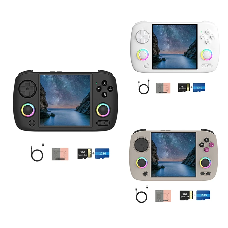 RG Cubexx Retro Handheld Games Console 32G+128G RGB Joystick Video Gaming Player Support WIFI Bluetooth HD TV Connection C