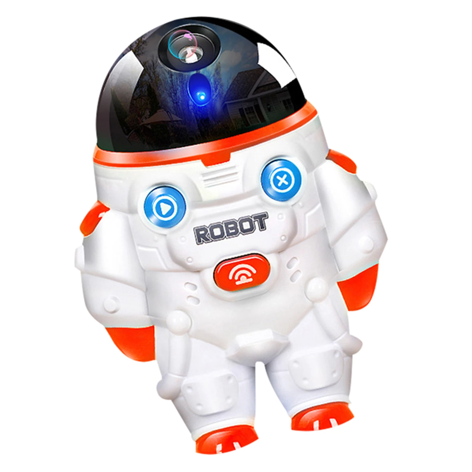 Bubble Machine With Light & Music & Lanyard Astronaut Robot Shaped Bubble Blower Baby Bath Toys For Kids