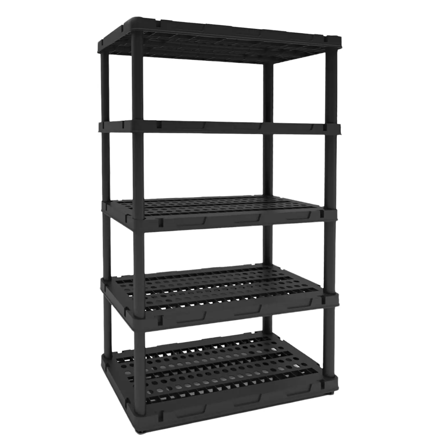

Plastic Storage Shelves, 4/5 Shelving Unit, Heavy Duty Storage Rack, 72.44''H, Plastic Shelf Rack, Adjustable, Customized