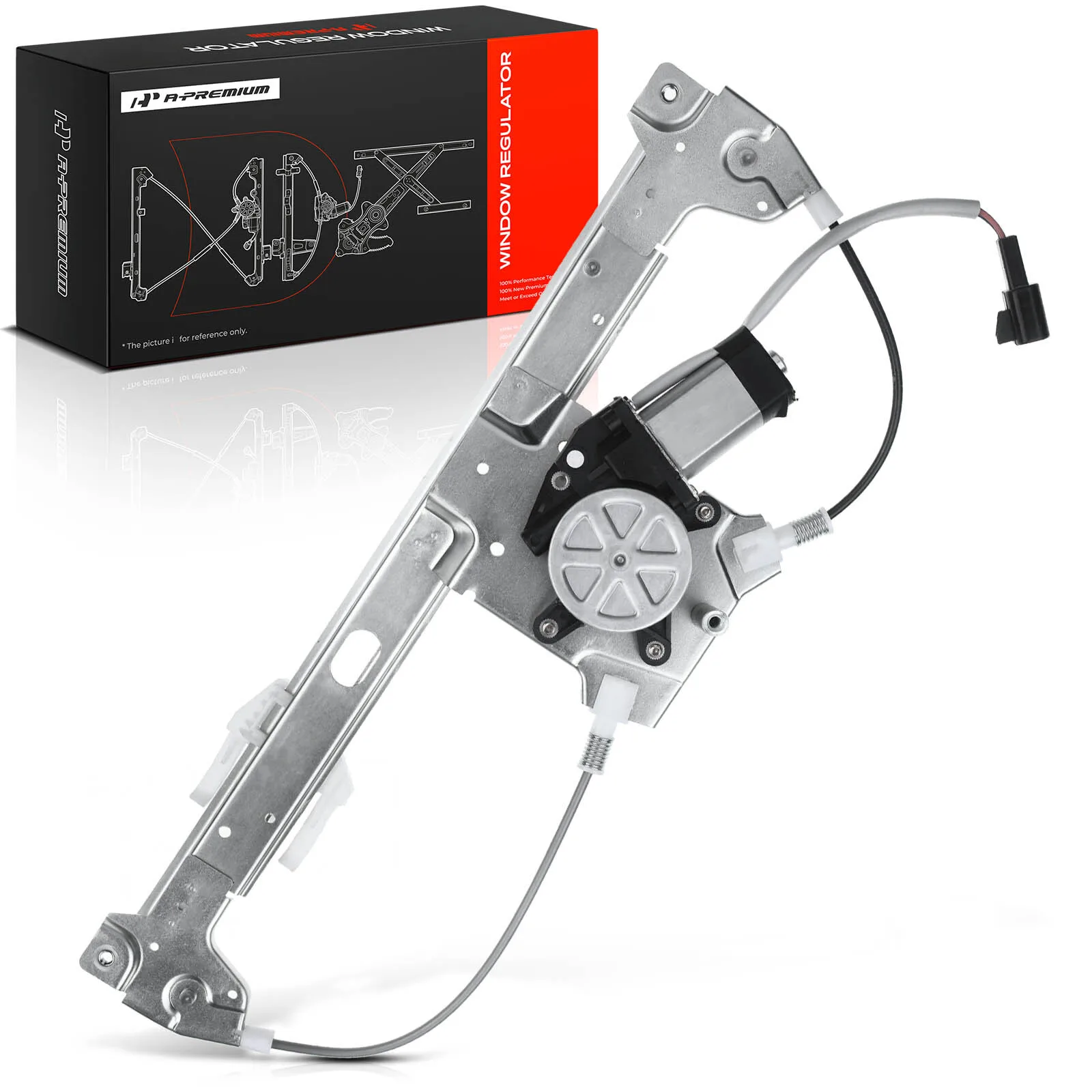 A-Premium Rear Passenger Side Power Window Regulator with Motor for Buick LaCrosse 2005-2009 Allure 2008-2009