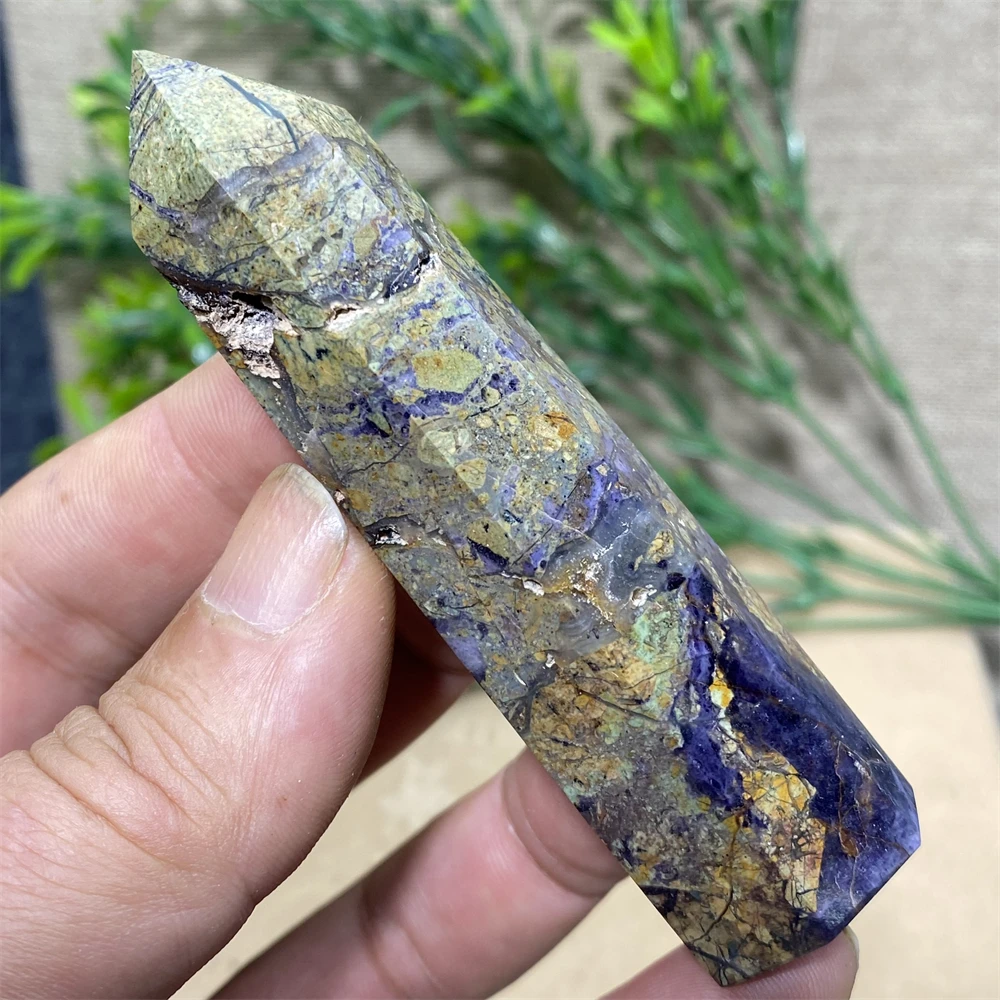 Sugilite Symbiont Natural Stone And Minerals Purple Tower Crystal Wand Healing Living Room Decoration Indie Home Decor Aquarium