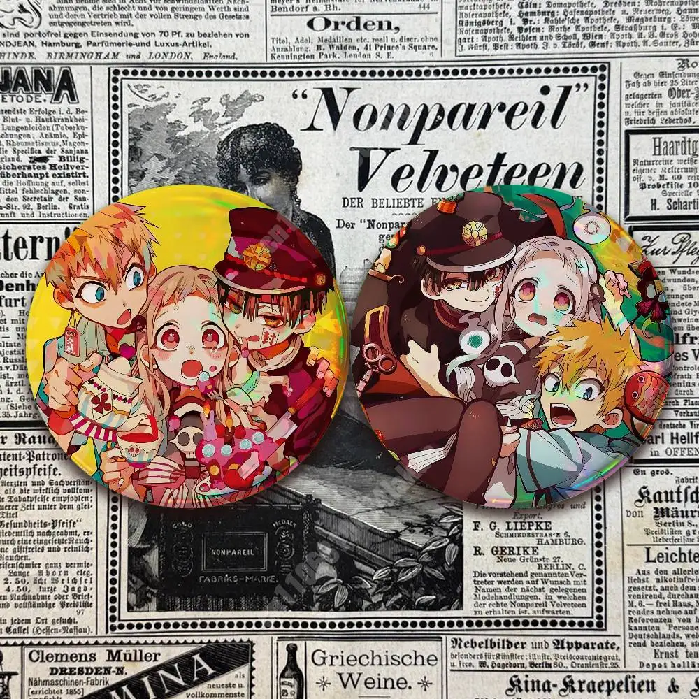 Toilet Bound Hanako Kun Yashiro Nene Button Badge 2PC Sets for Bags & Clothes & Accessories Metal Pin Vibrant Collection