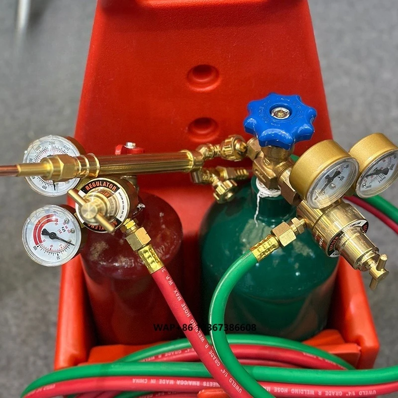 

Portable Welding Cutting Torch Kit Oxygen Acetylene Tanks Welding Cutting Torch Kit