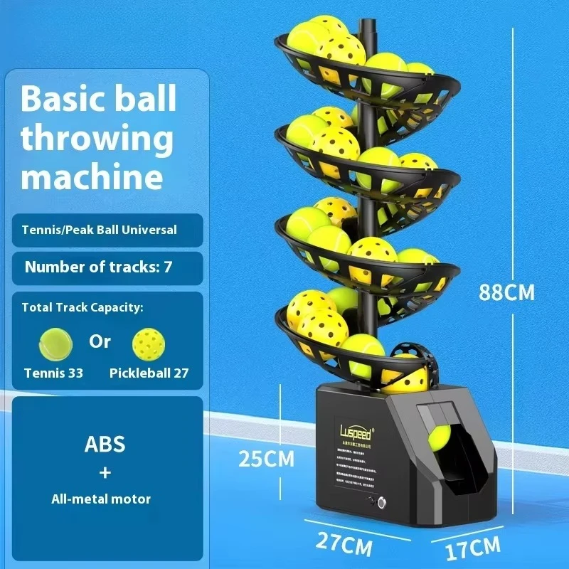 Professional Portable Ball Throwing Machine Remote Control Self-Service Pickleball Tennis Training Equipment Made of Steel
