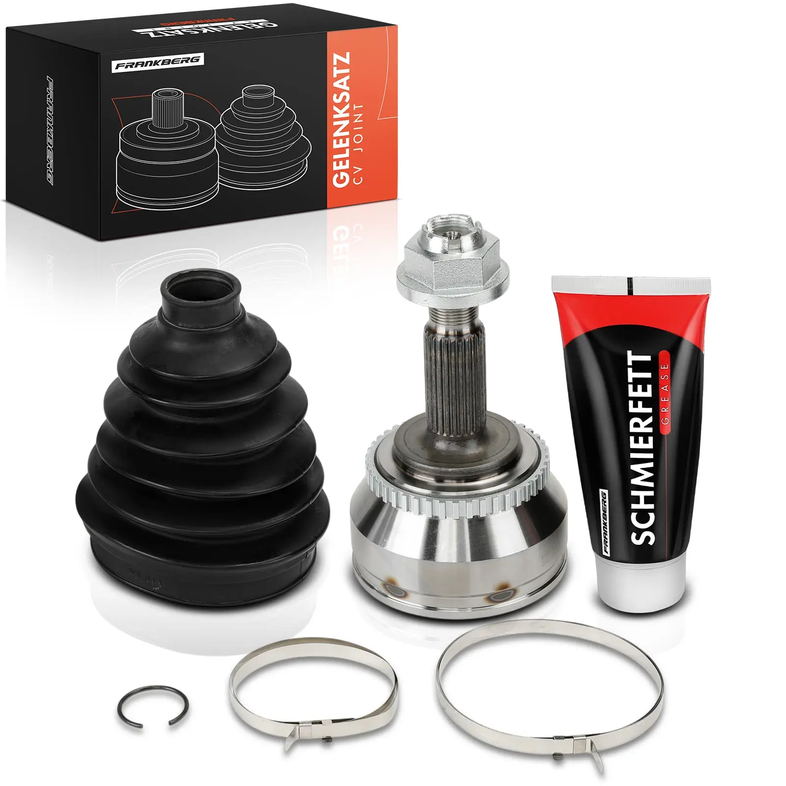 Frankberg 1x Aandrijfas Set Vooras voor Volvo S40 644 V40 Kombi 645 1.9L 2.0L Bj vanaf 1997 8215531 86018314 8602132