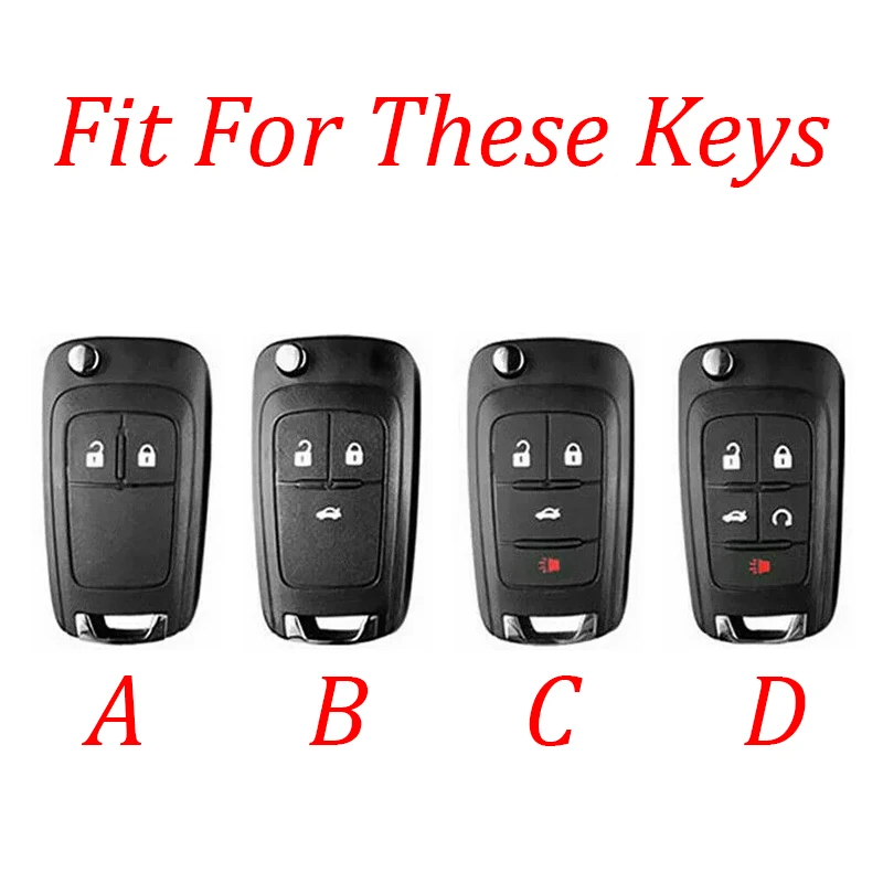Zinc Alloy Car Key Case Cover Protective Shell Fob Key Bag For Buick Chevrolet Cruze Opel Vauxhall Astra J Corsa Insignia Mokka