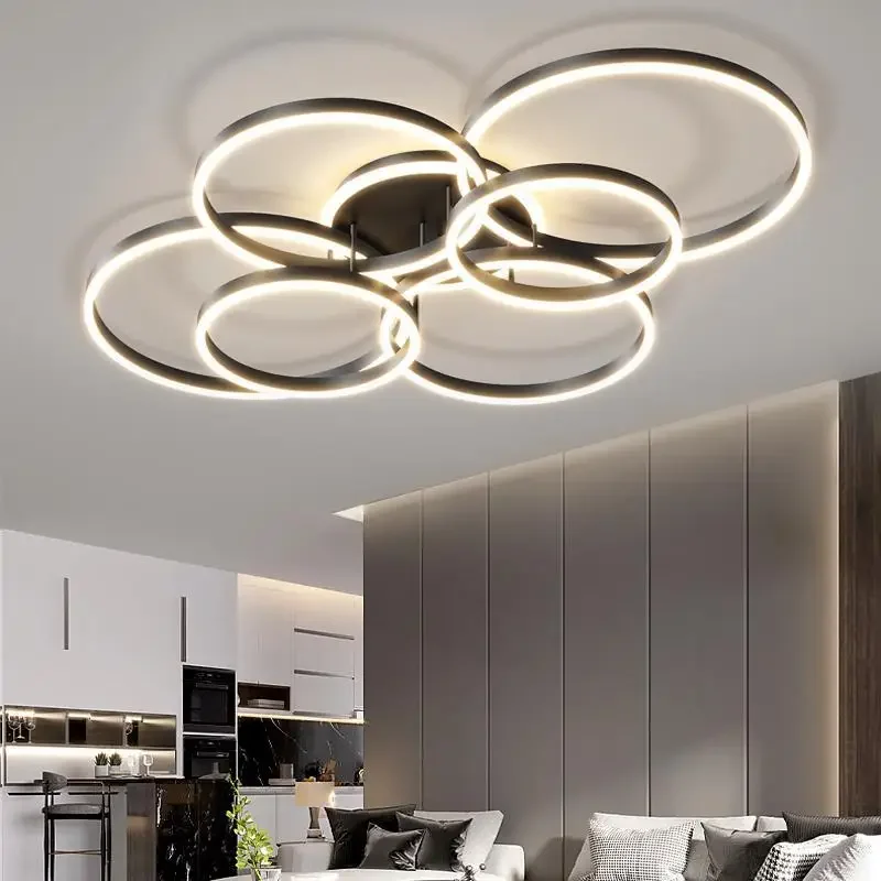 Modern LED Ceiling Lamp Chandelier for Living Dining Room Bedroom Kitchen Foyer Home Decoration Indoor Lighting Fixture Lustre