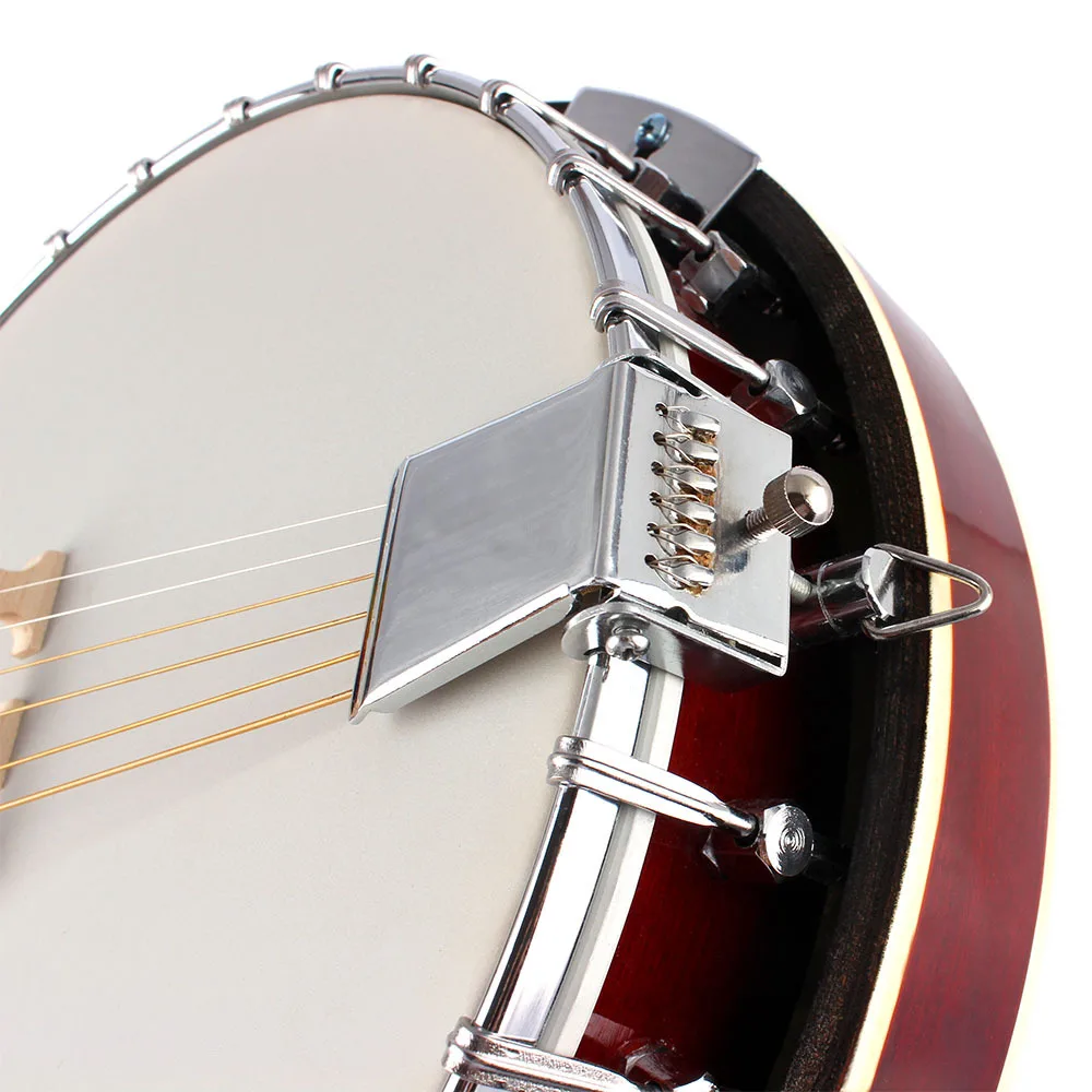 6 strings banjo Imported Rose Fingerboard Banjo 6 Strings Guitar Beginners Musical Instrument Gift with Bag Tuner Strap Parts