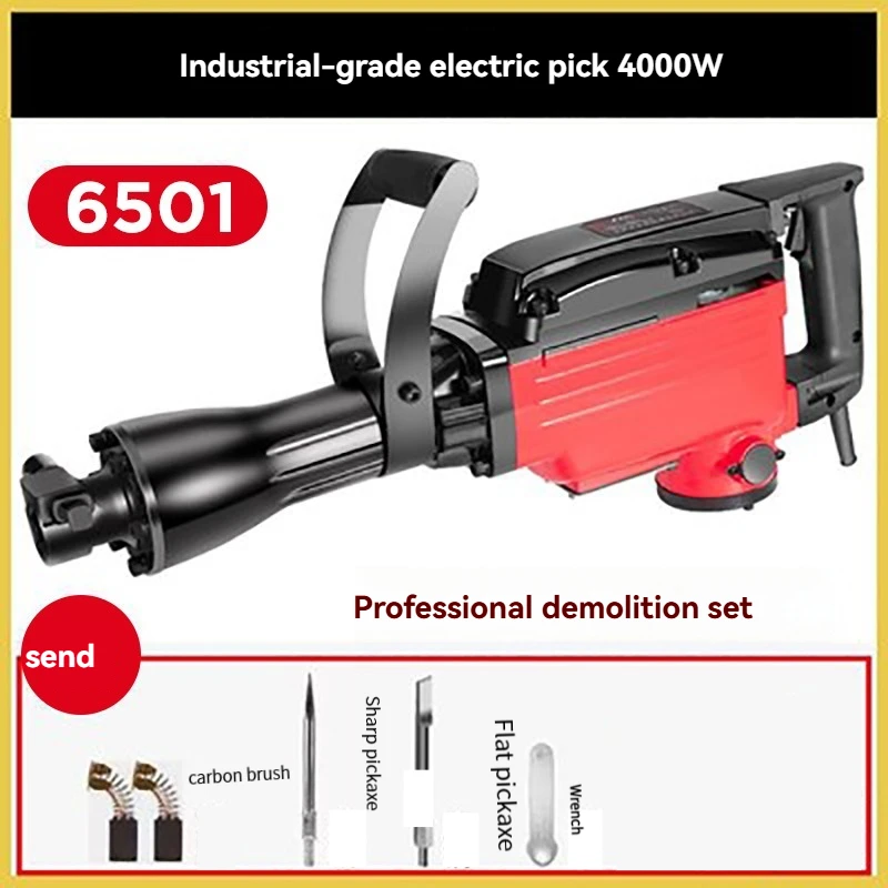 

Max 5900W Demolition Jack Hammer Concrete Breaker Heavy Duty Electric Pick Drill Breaker for Road Concrete Demolitio