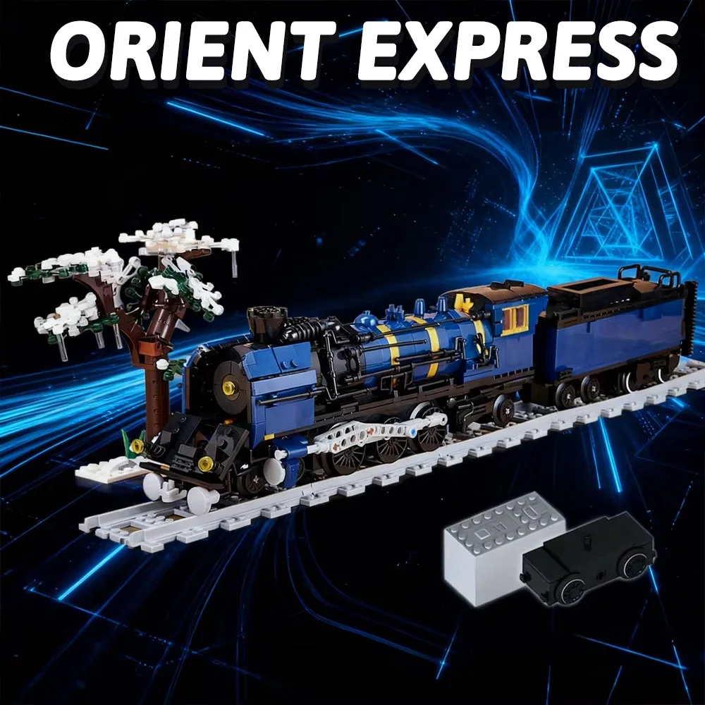 تكنيك 1052 قطعة مجموعة ألعاب مكعبات البناء التكنولوجيا العالية المشرق اكسبرس قطار البخار الطوب قاطرة هدية الرجعية المثالية