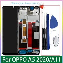 Écran tactile LCD avec châssis, pour Oppo A5 2020, original, pièces de rechange, CPH1931 CPH1959 CPH1933 CPH1935