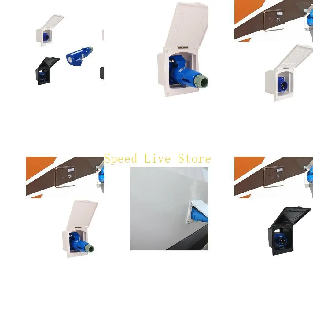 

Прочная розетка заподлицо 547C Сетевое подключение 16А Внешняя практичная розетка